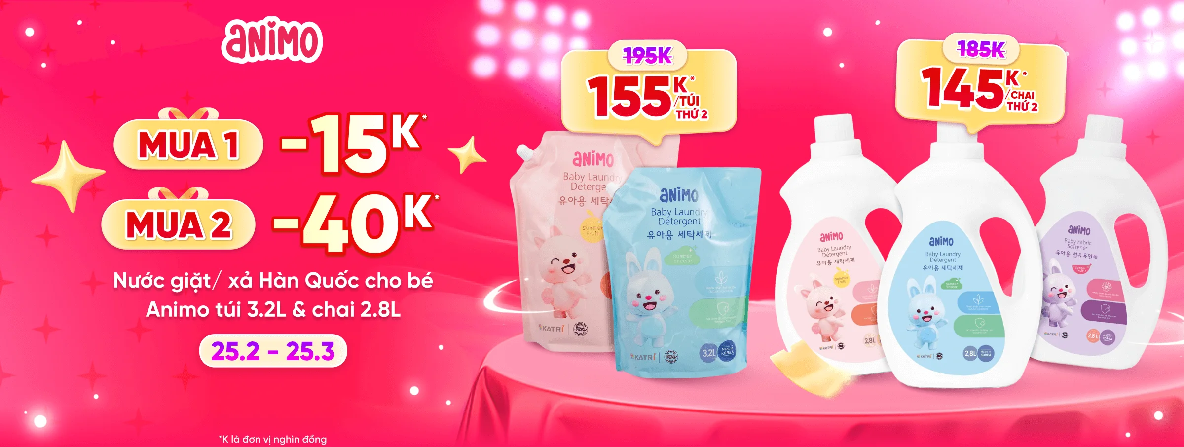 Giặt xả Animo T3 - CATE 