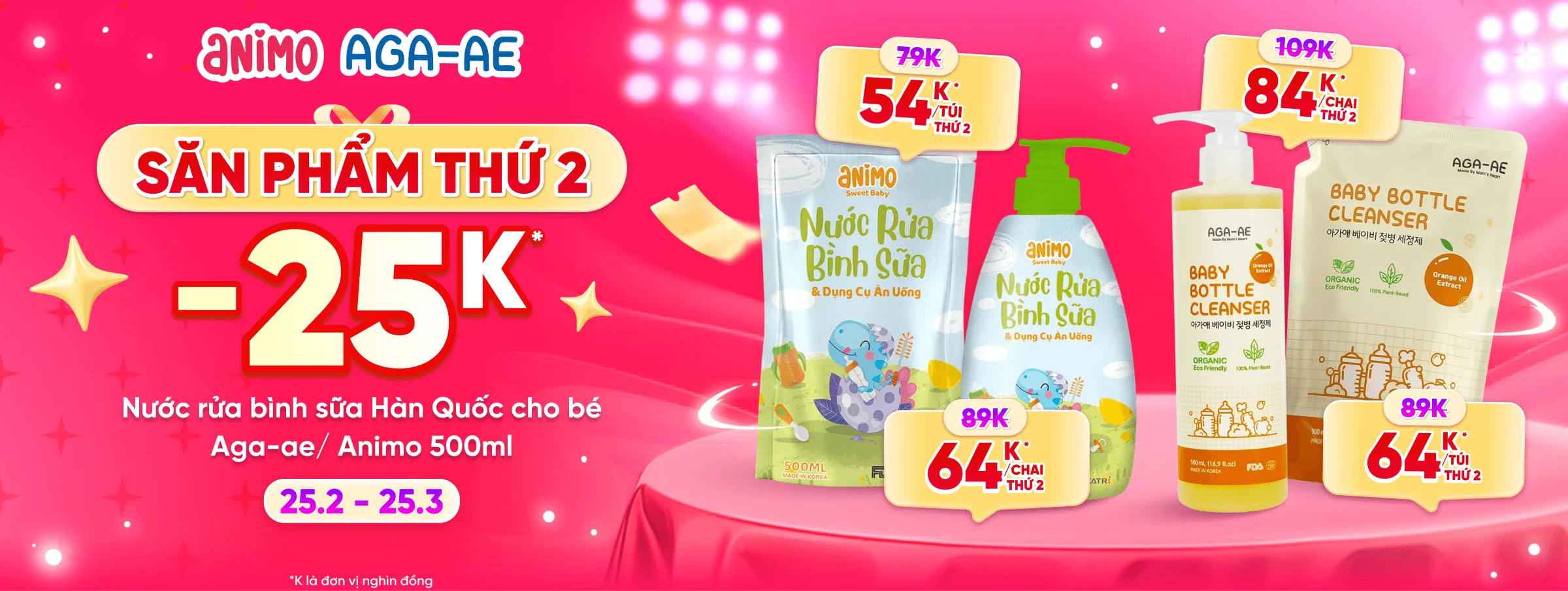 Rửa bình Aga, Animo T3 - CATE 