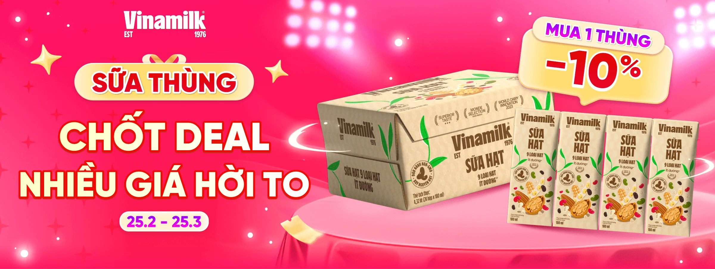 Vinamilk hạt T3- CATE