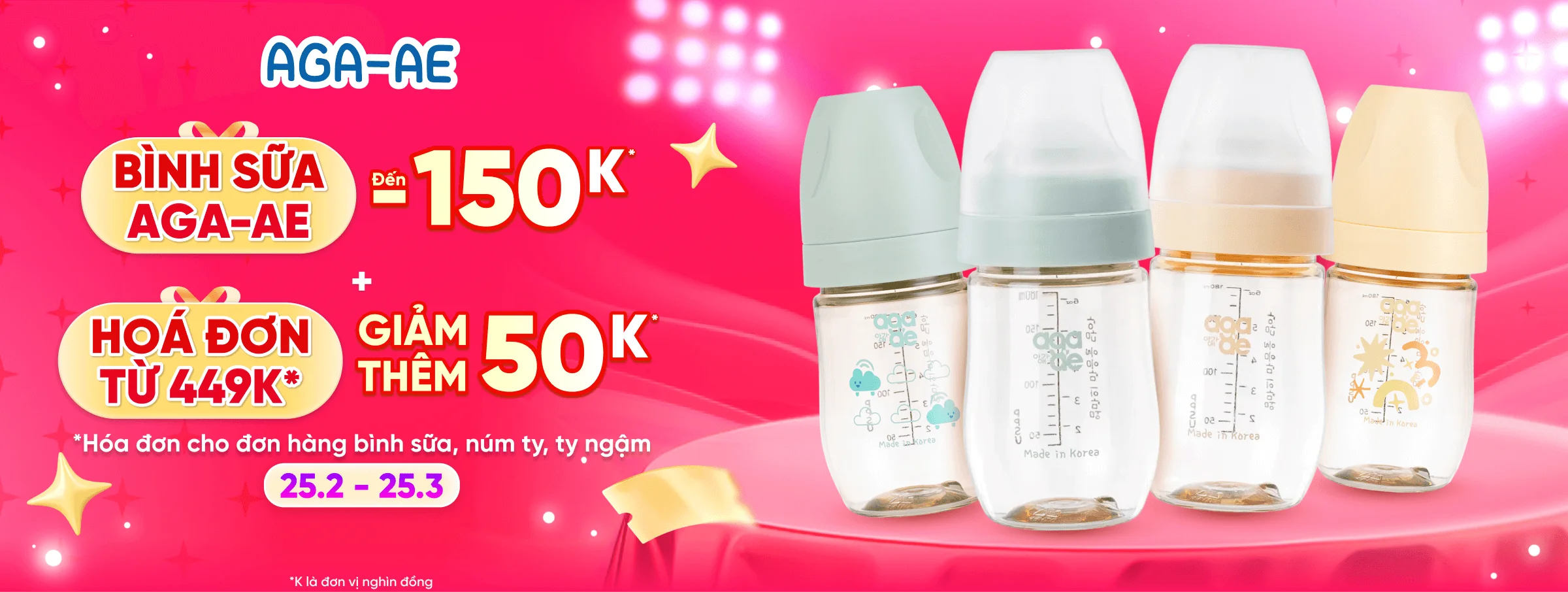 Bình sữa Aga-ae T3 - CATE