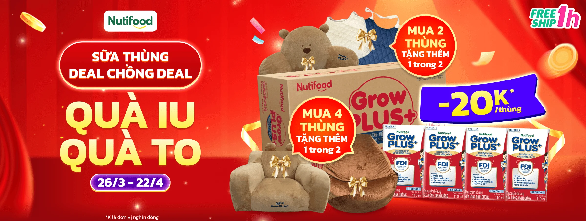 GP đỏ ít đường T4 - CATE 