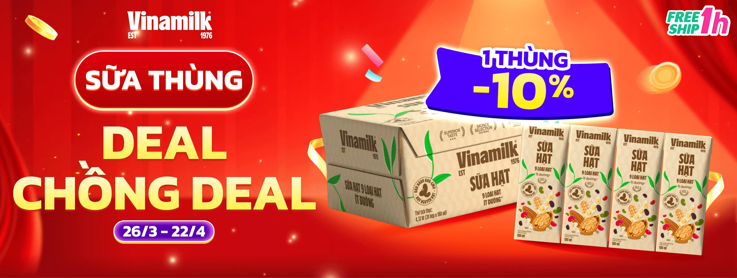 Vinamilk hạt T4 - SUBCATE 