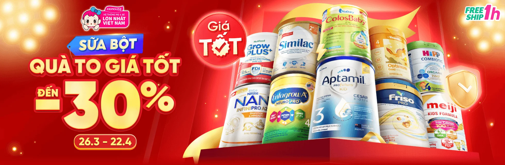 Cate campaign Sữa bột T4- HOME