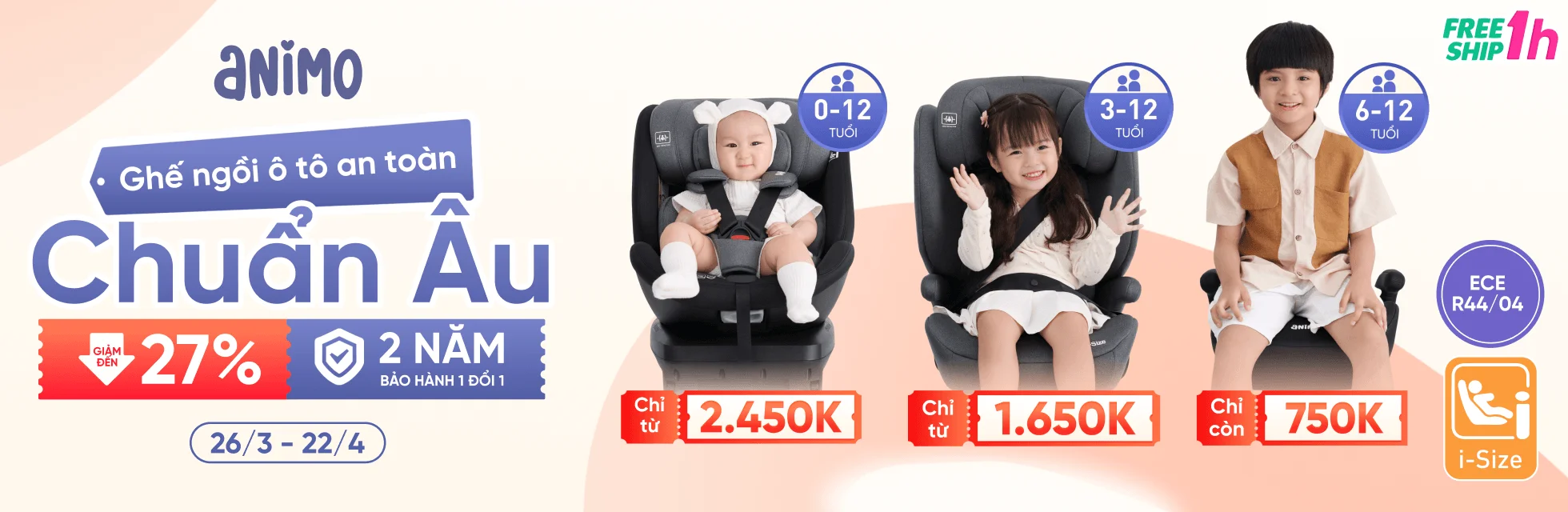 Ghế ô tô Animo T4 - HOME