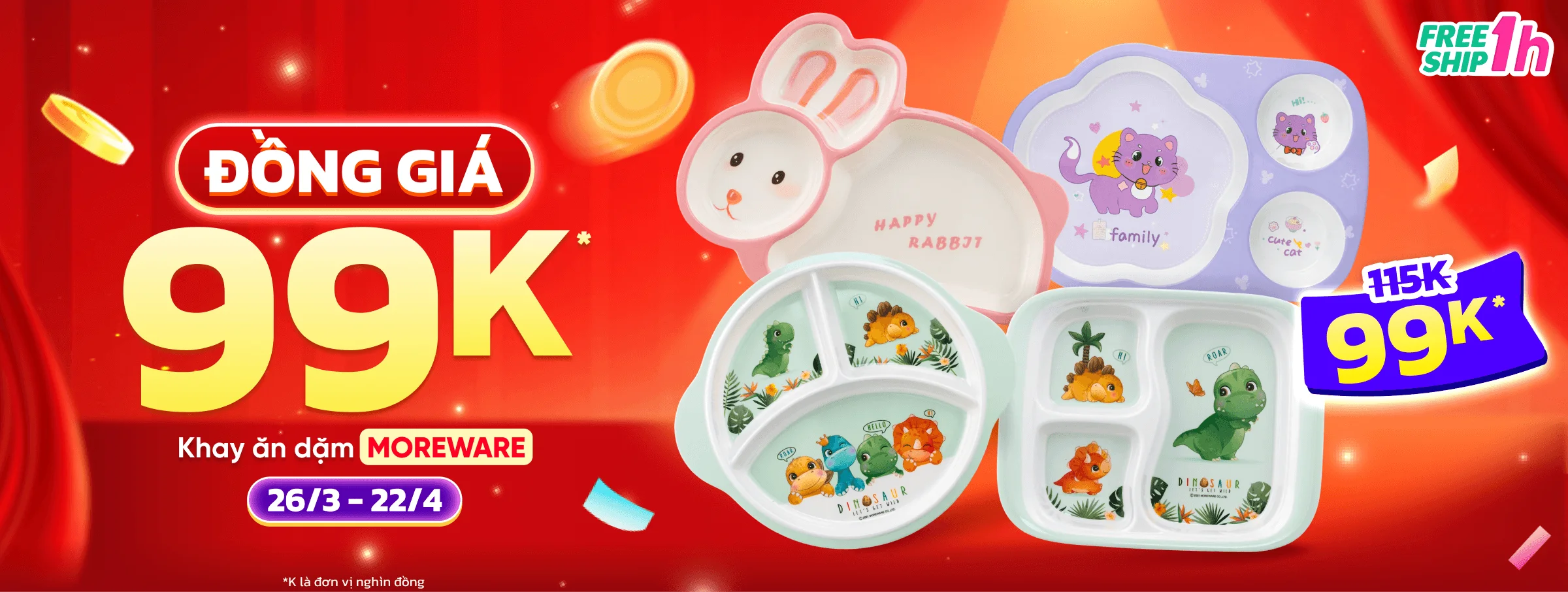 Khay ăn dặm T4 - CATE 