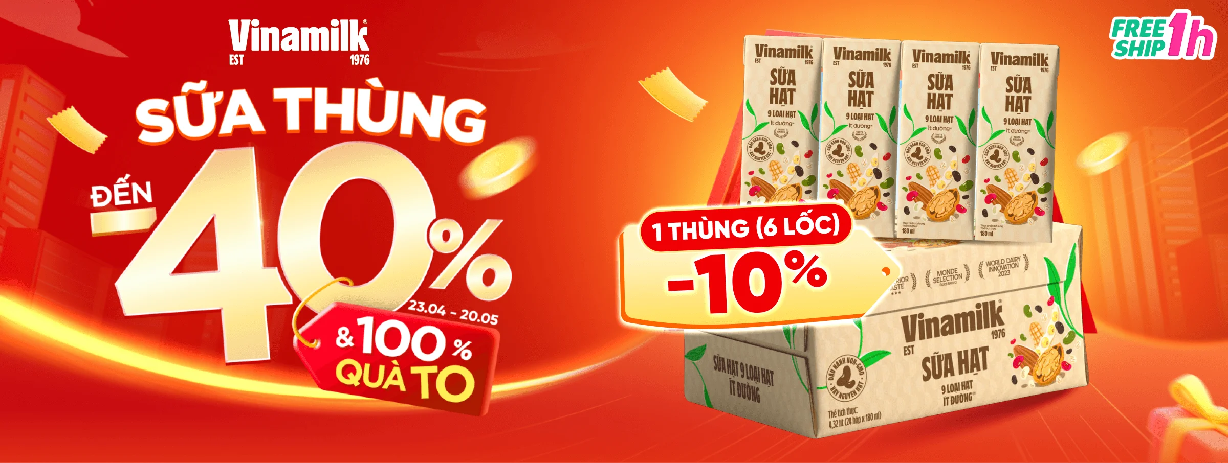 Vinamilk hạt  T5 - CATE