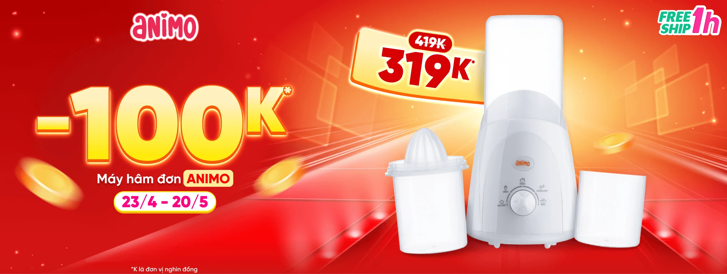  Hâm đơn Animo T5 - CATE