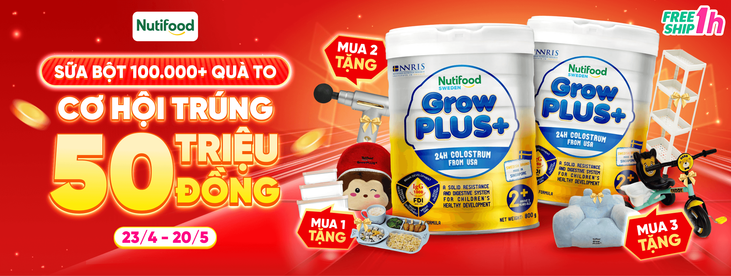 Nutifood - GP Vàng T5 - CATE & SIS
