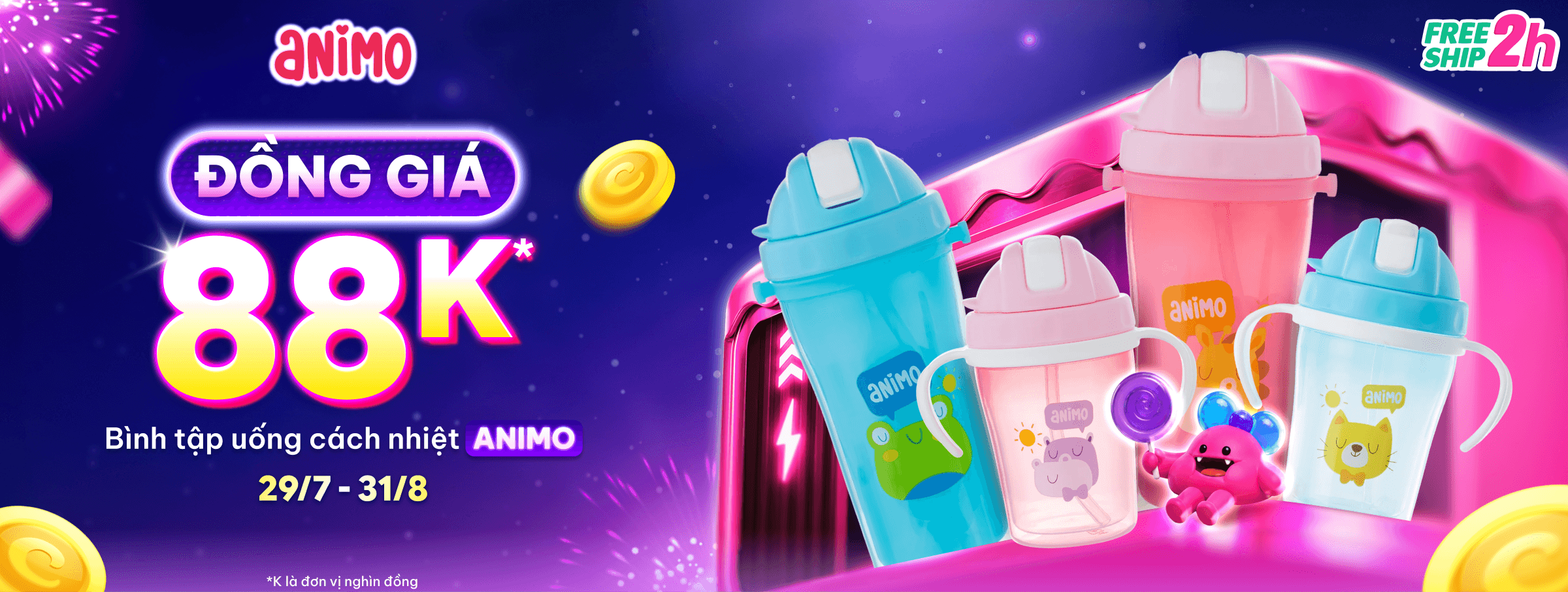 Banner Bình tập uống đồng giá 88k