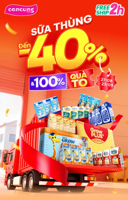 Sữa Thùng -40% CP T9 34125