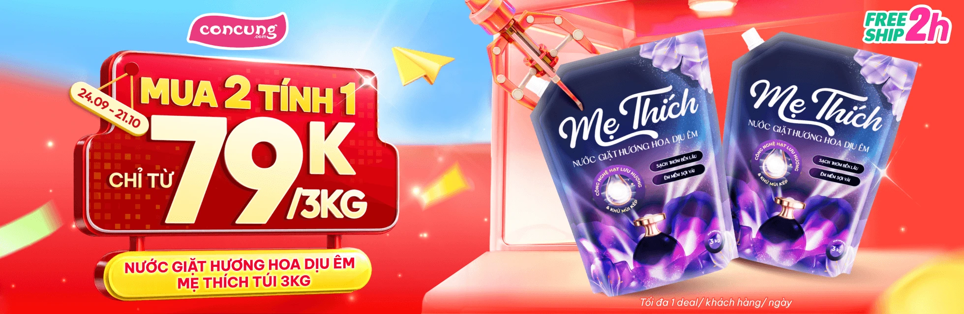 NƯỚC GIẶT MUA 2 TÍNH 1 - HOME