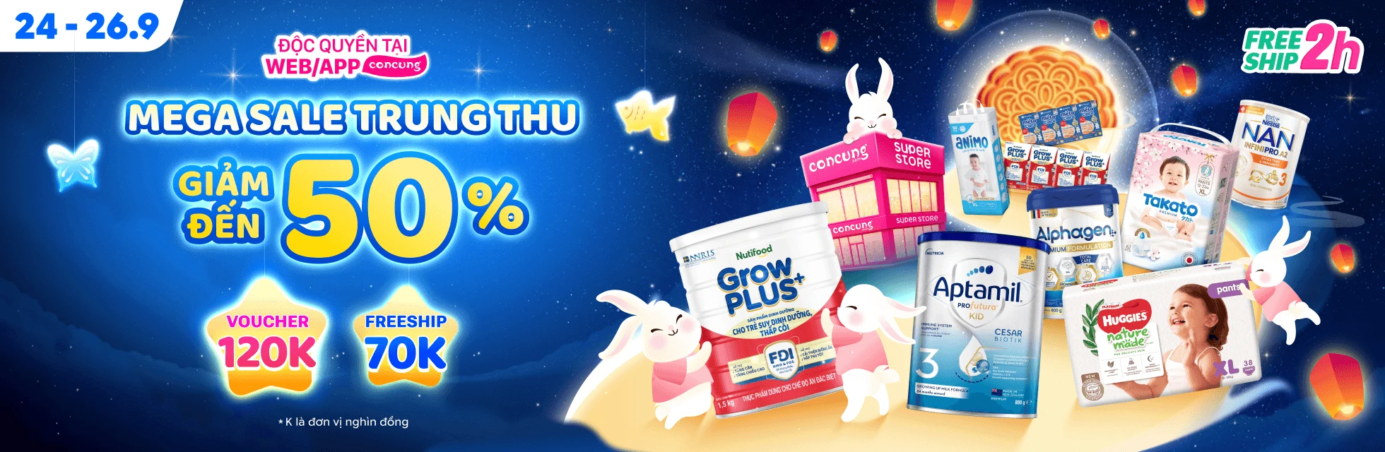 Tiệc Sale Cuối Tháng 25/9 - HOME