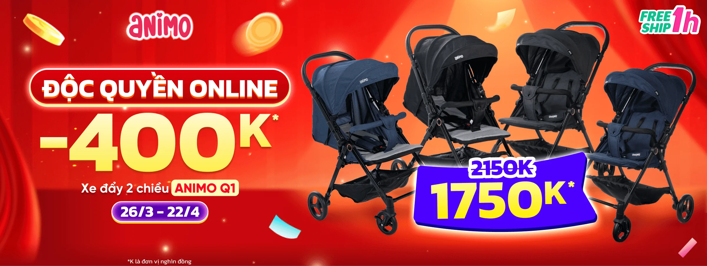 Xe đẩy gấp gọn T4 -CATE