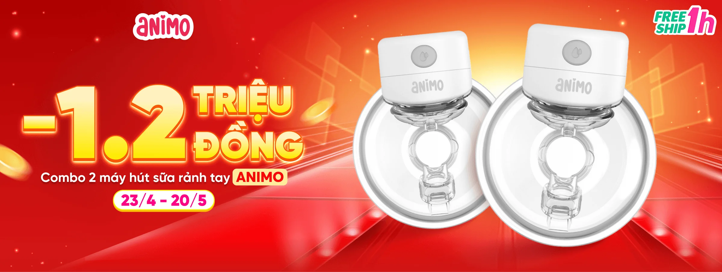 Máy hút sữa rảnh tay Animo T5- CATE