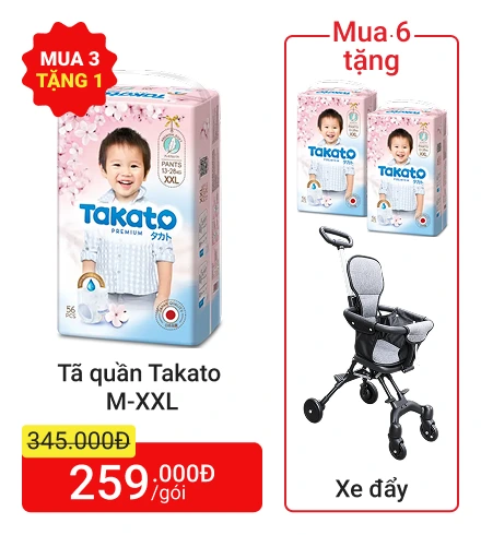 MUA TÃ TẶNG TÃ - TẶNG XE ĐẨY