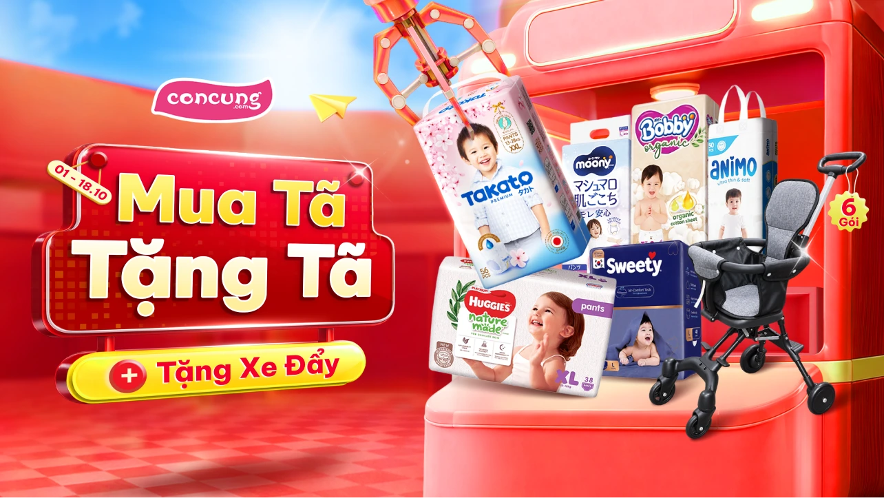 MUA TÃ TẶNG TÃ - TẶNG XE ĐẨY