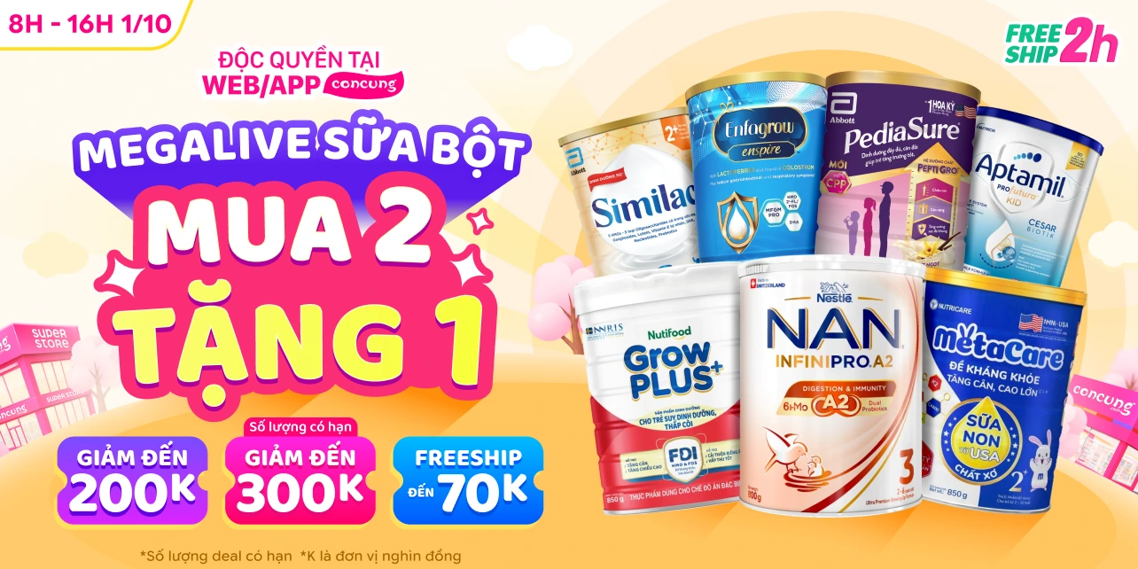 SỮA BỘT 100% QUÀ TỪ 1 LON 