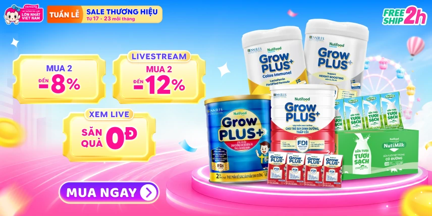 SIÊU SALE THƯƠNG HIỆU - TÃ SỮA GIẢM ĐẾN 30%