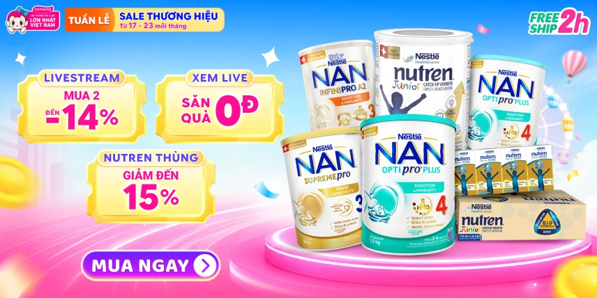 SIÊU SALE THƯƠNG HIỆU - TÃ SỮA GIẢM ĐẾN 30%
