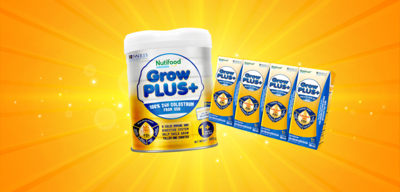 GrowPLUS+ Sữa non Vàng