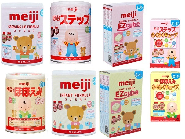 Nên chọn sữa Meiji dạng bột hay dạng thanh cho bé?