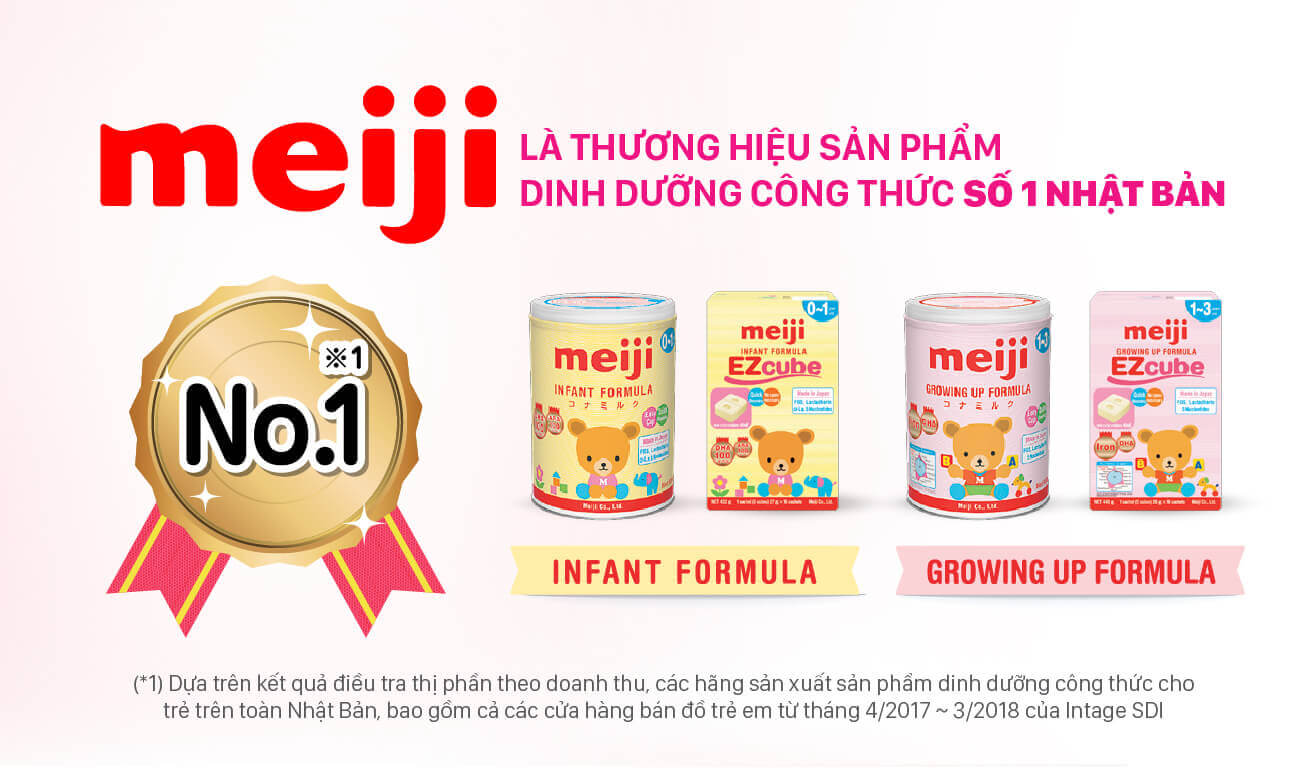 Hướng dẫn cách pha và bảo quản sữa Meiji nhập khẩu