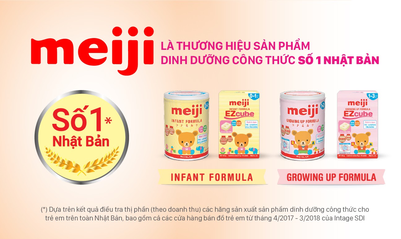 Hướng dẫn cách pha và bảo quản sữa Meiji nhập khẩu