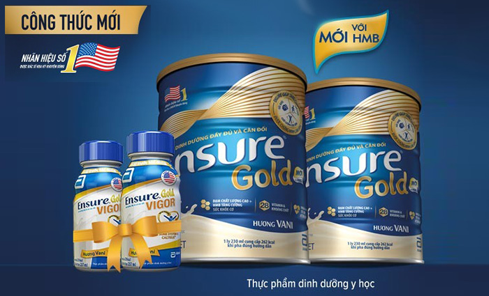 So sánh sữa Abbott Ensure Gold dạng bột và dạng lỏng