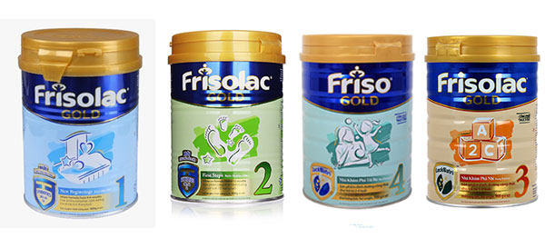 Review các dòng sữa Frisolac Gold số 1-2-3-4