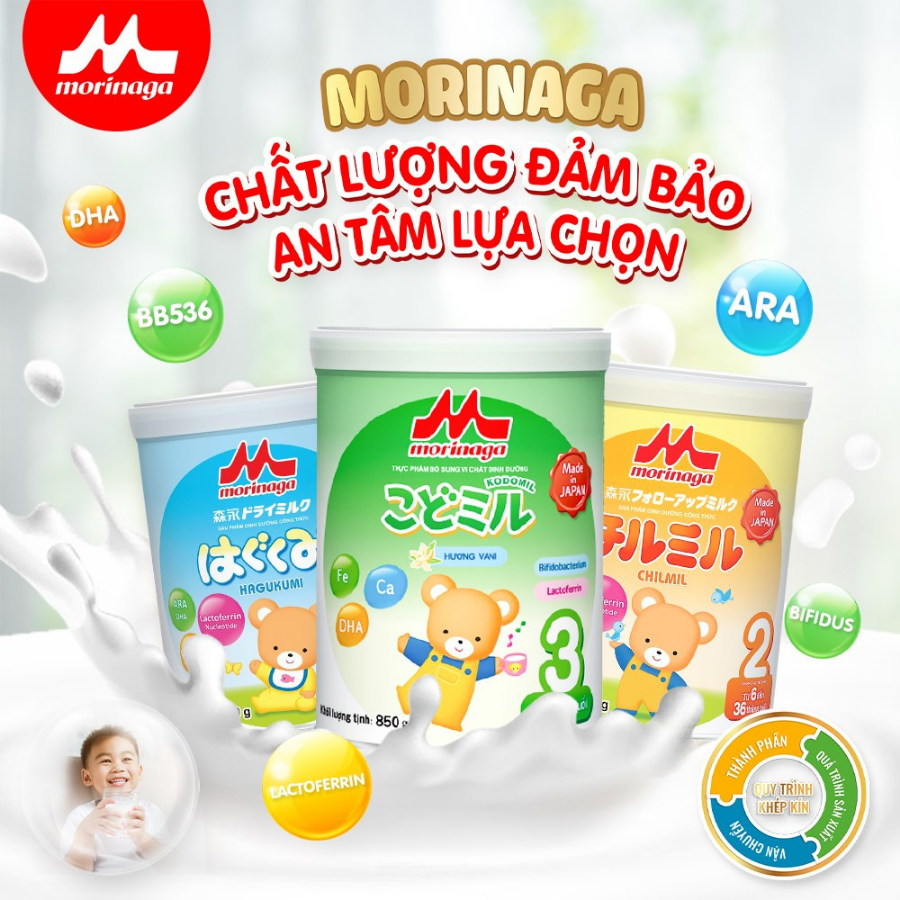 Sữa Morinaga có giúp bé yêu phát triển toàn diện?