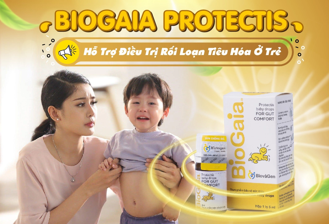 Bé tiêu hoá kém có nên dùng men vi sinh BioGaia Protectis không?