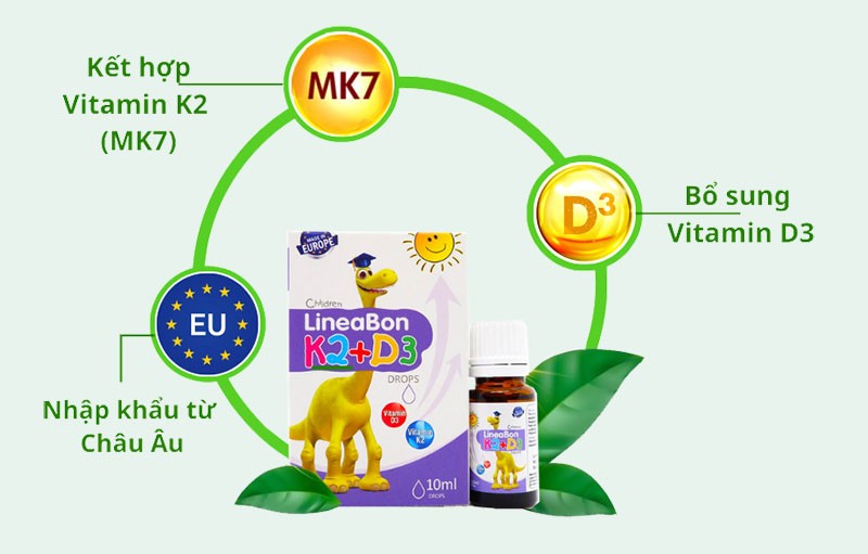 Có nên cho trẻ sơ sinh dùng Vitamin LineaBon K2+D3 không?