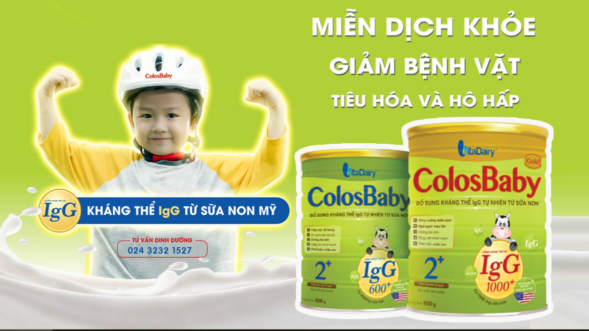 Trẻ ốm vặt có nên dùng sữa Colosbaby?
