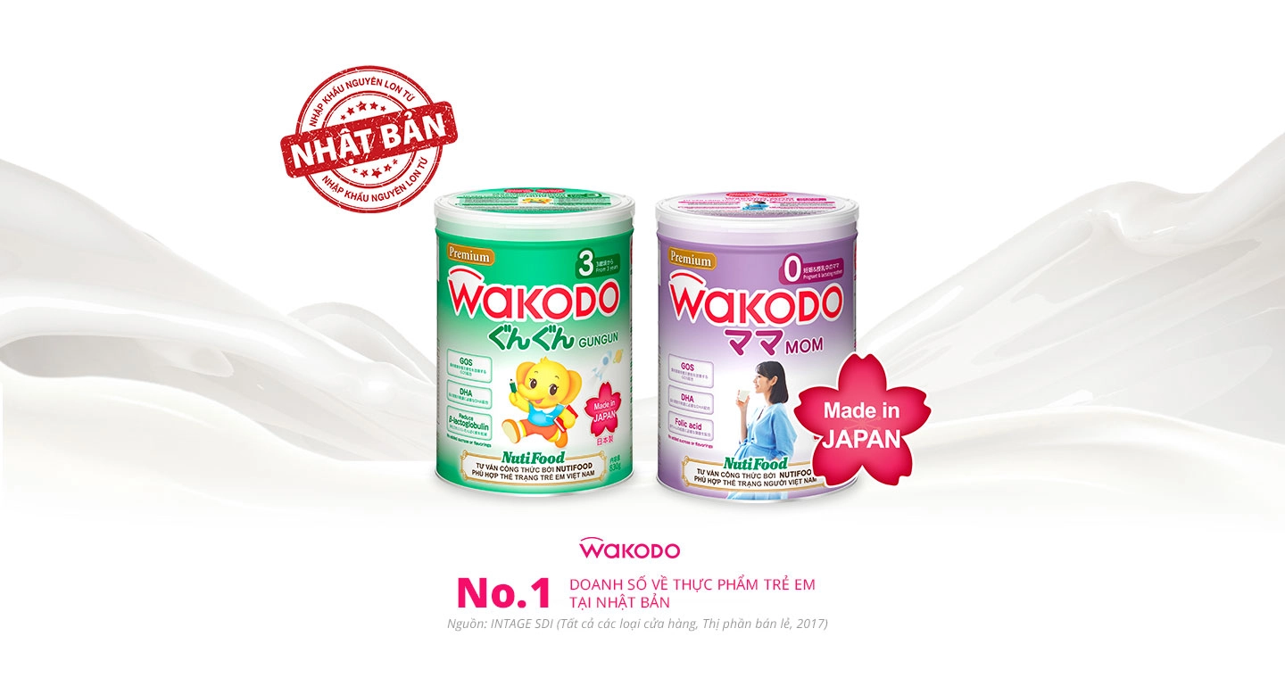 Review sữa Wakodo Nutifood cho bé