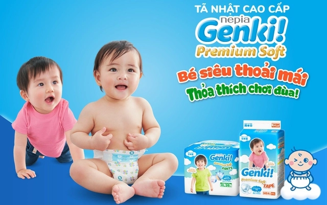 Có nên cho trẻ sơ sinh sử dụng bỉm tã Genki?