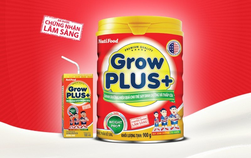 Review sữa Grow Plus đỏ dành cho trẻ suy dinh dưỡng, thấp còi