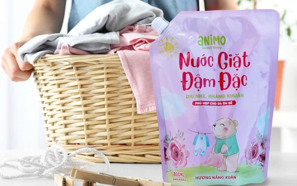 Nước giặt Hàn quốc Animo hương Nắng xuân 800ml giá tốt