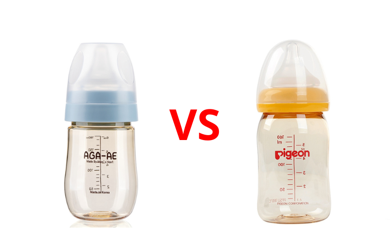 So sánh bình sữa Aga-ae và Pigeon: Nên mua loại nào? 