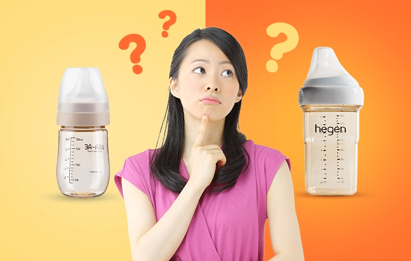  So sánh bình sữa Aga-ae và Hegen: Loại nào tốt hơn?