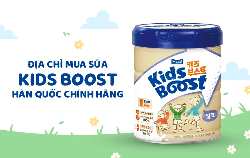Địa chỉ mua sữa Kids Boost Hàn Quốc chính hãng tại Việt Nam