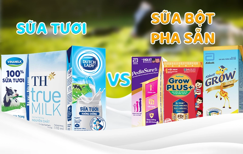 Sữa tươi và sữa bột pha sẵn: Nên chọn loại nào cho bé?