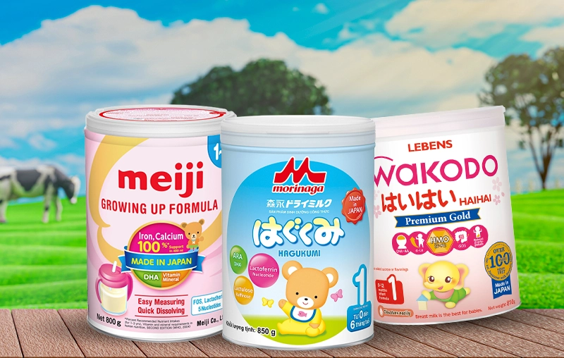 So sánh các loại sữa Nhật cho bé: Wakodo, Meiji và Morinaga