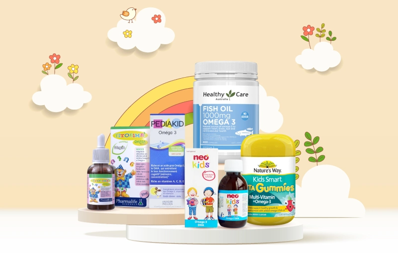 Top 5 thương hiệu omega-3 cho bé tốt nhất [Update 2024]
