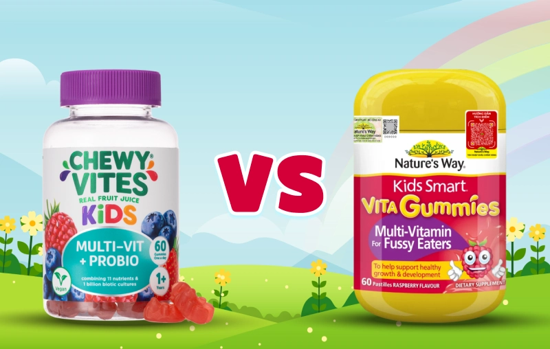So sánh vitamin tổng hợp Nature's Way và Chewy Vites: Loại nào tốt cho bé hơn?