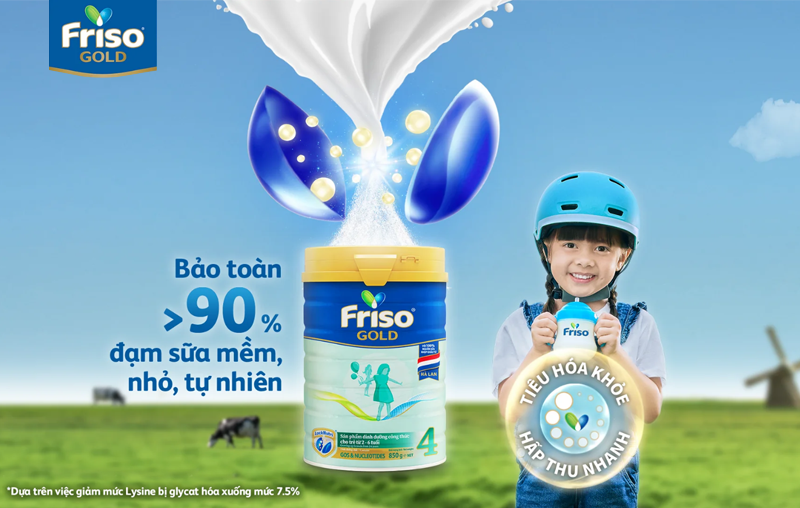 Vì sao ba mẹ nên chọn sữa Friso Gold cho bé tiêu hóa kém?