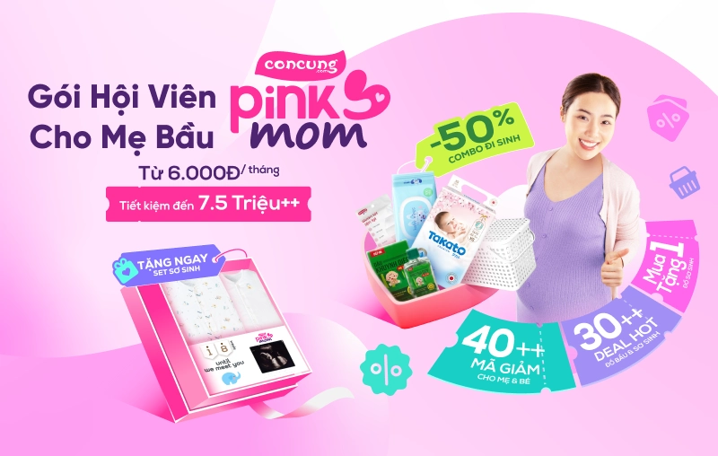 Gói hội viên cho mẹ bầu Pink Mom là gì? Có mấy loại? Giá bao nhiêu?
