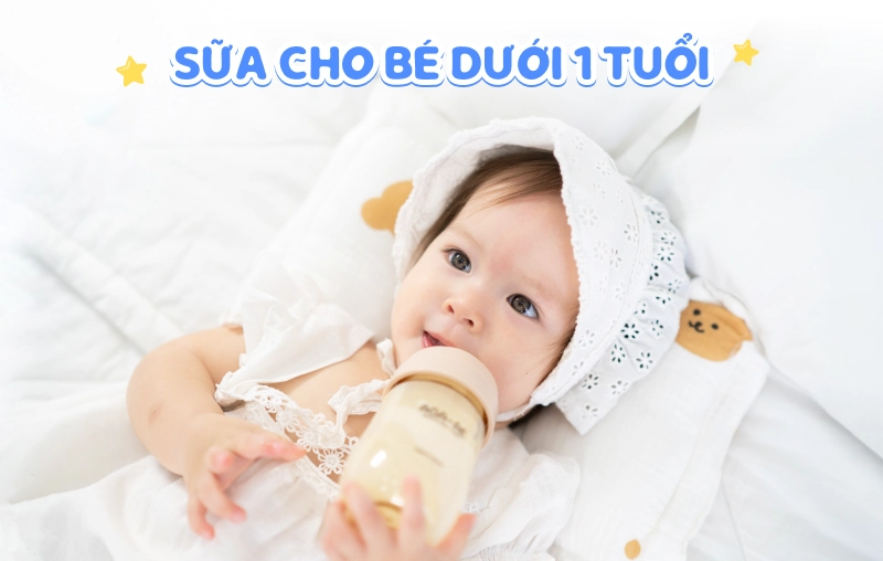 Các loại sữa cho bé dưới 1 tuổi giúp bé phát triển toàn diện