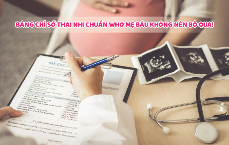 Bảng chỉ số thai nhi chuẩn WHO theo tuần mẹ bầu không nên bỏ qua! 