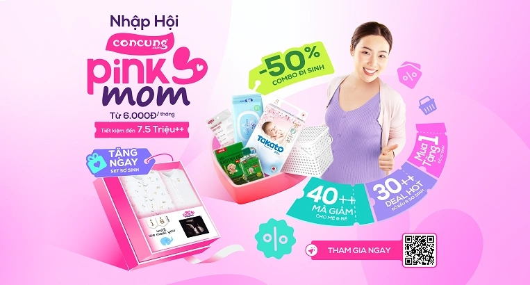 Quyền lợi từ Đối tác dành cho mẹ bầu gia nhập gói hội viên Pink Mom All In