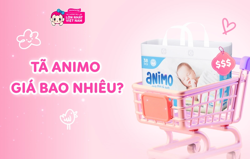 Tã Animo giá bao nhiêu? Cập nhật bảng giá tã Animo mới nhất